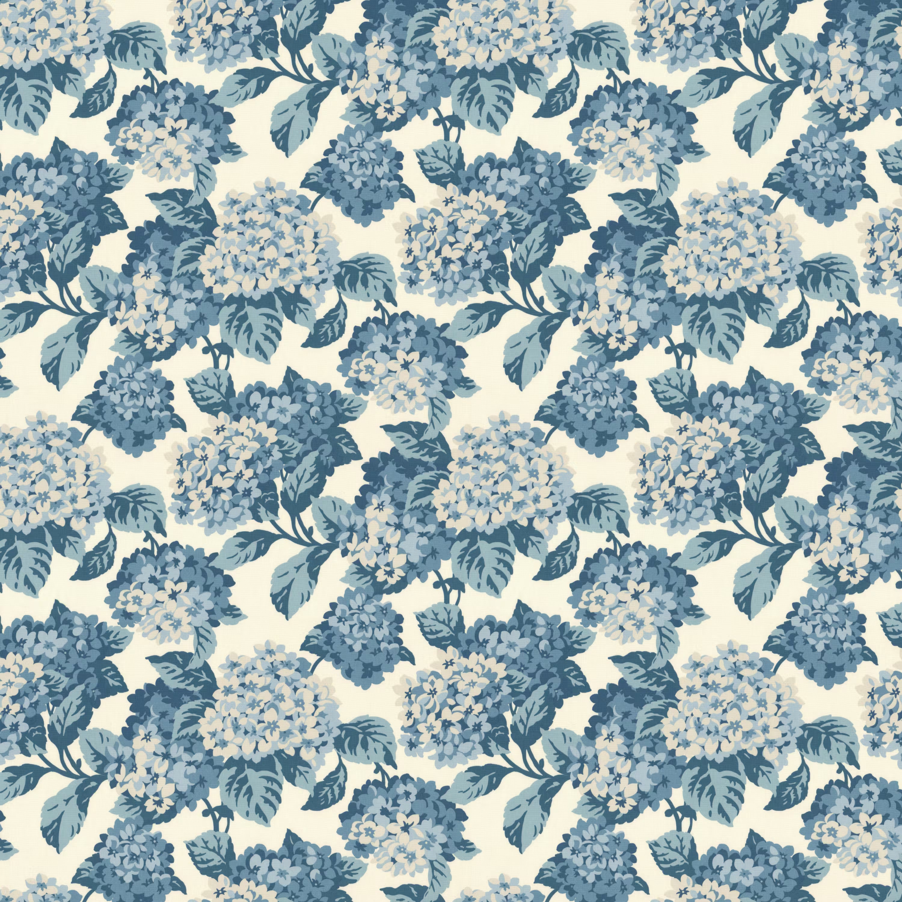 Dumbarton Hydrangea Floral Print Fabric