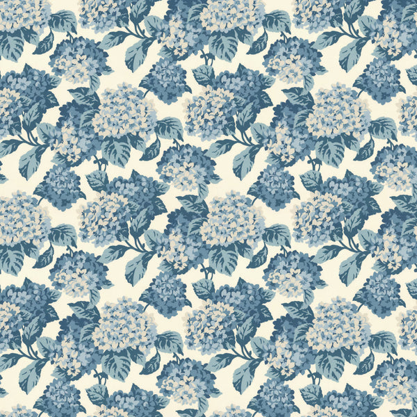 Dumbarton Hydrangea Floral Print Fabric