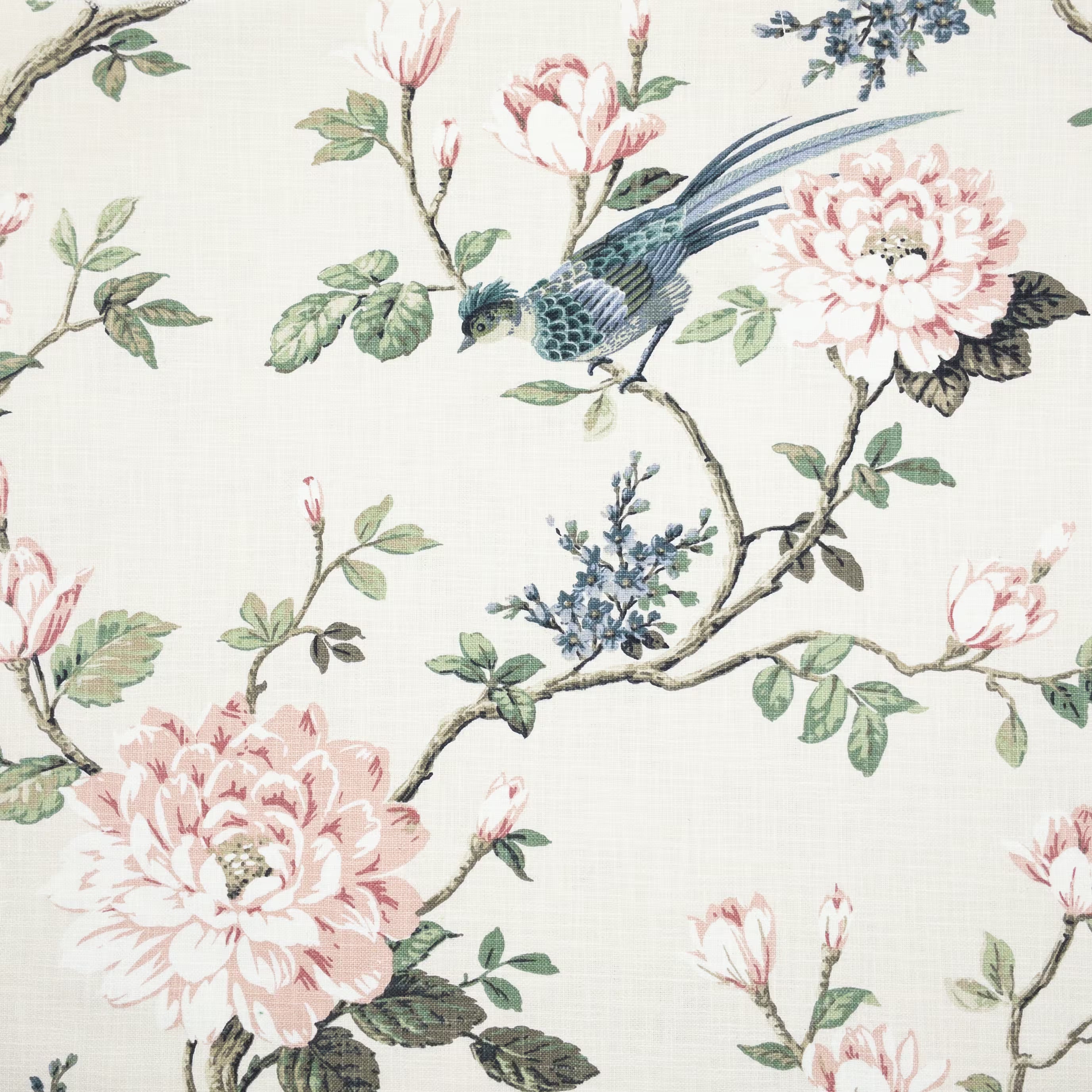 Shalimar Bird & Flower Print Fabric