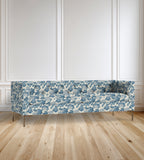 90" Seville Tufted-Back Floral Sofa