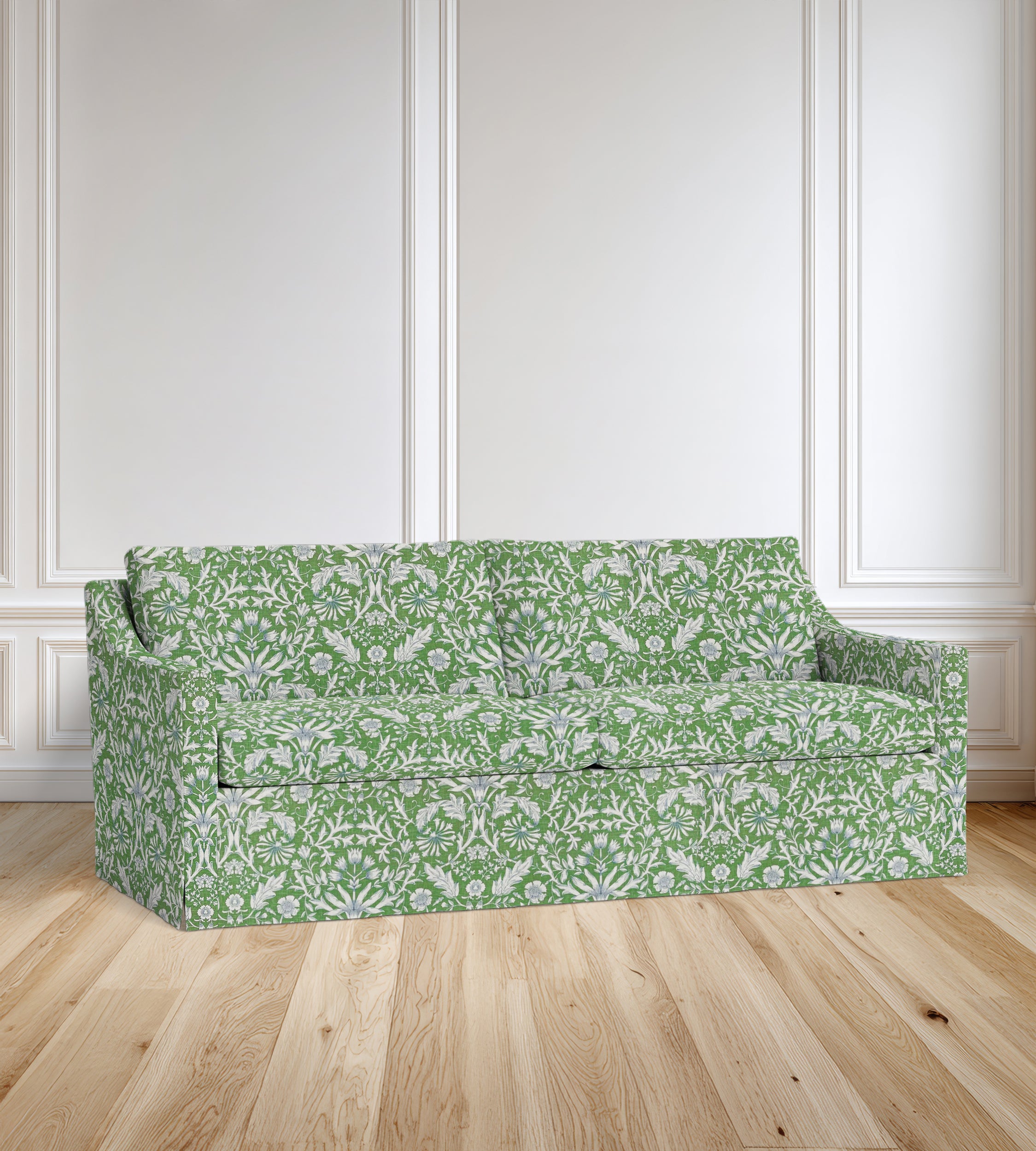 90” Ravello Floral Sofa With Skirt