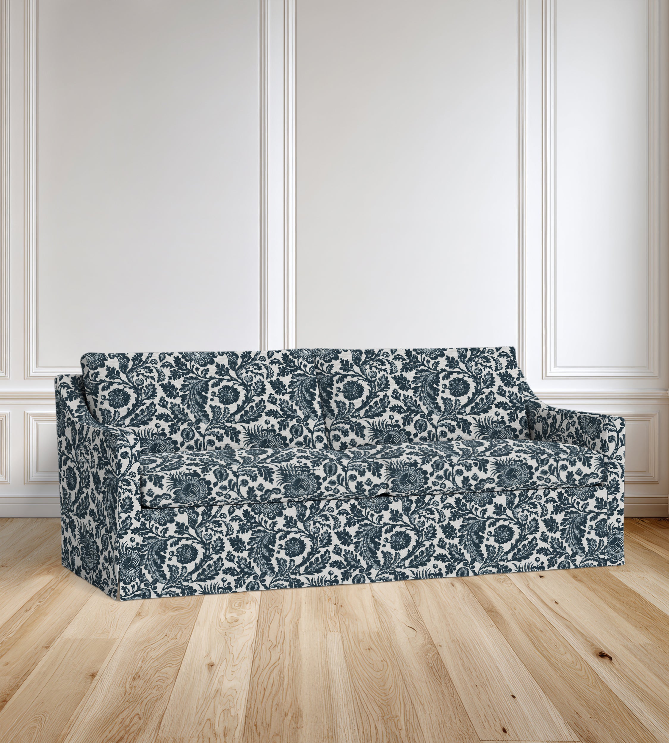 90” Ravello Floral Sofa With Skirt