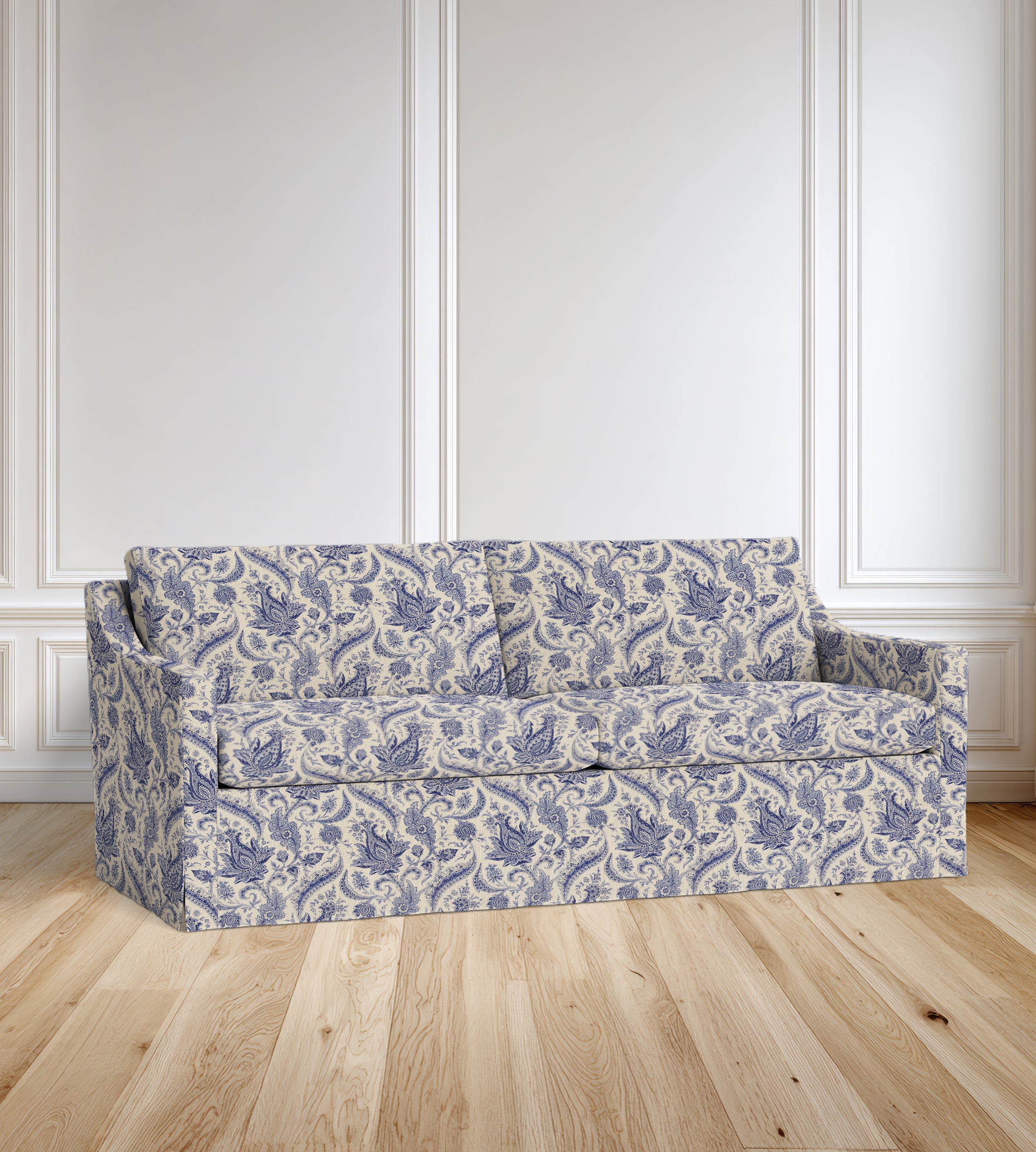 90” Ravello Floral Sofa With Skirt
