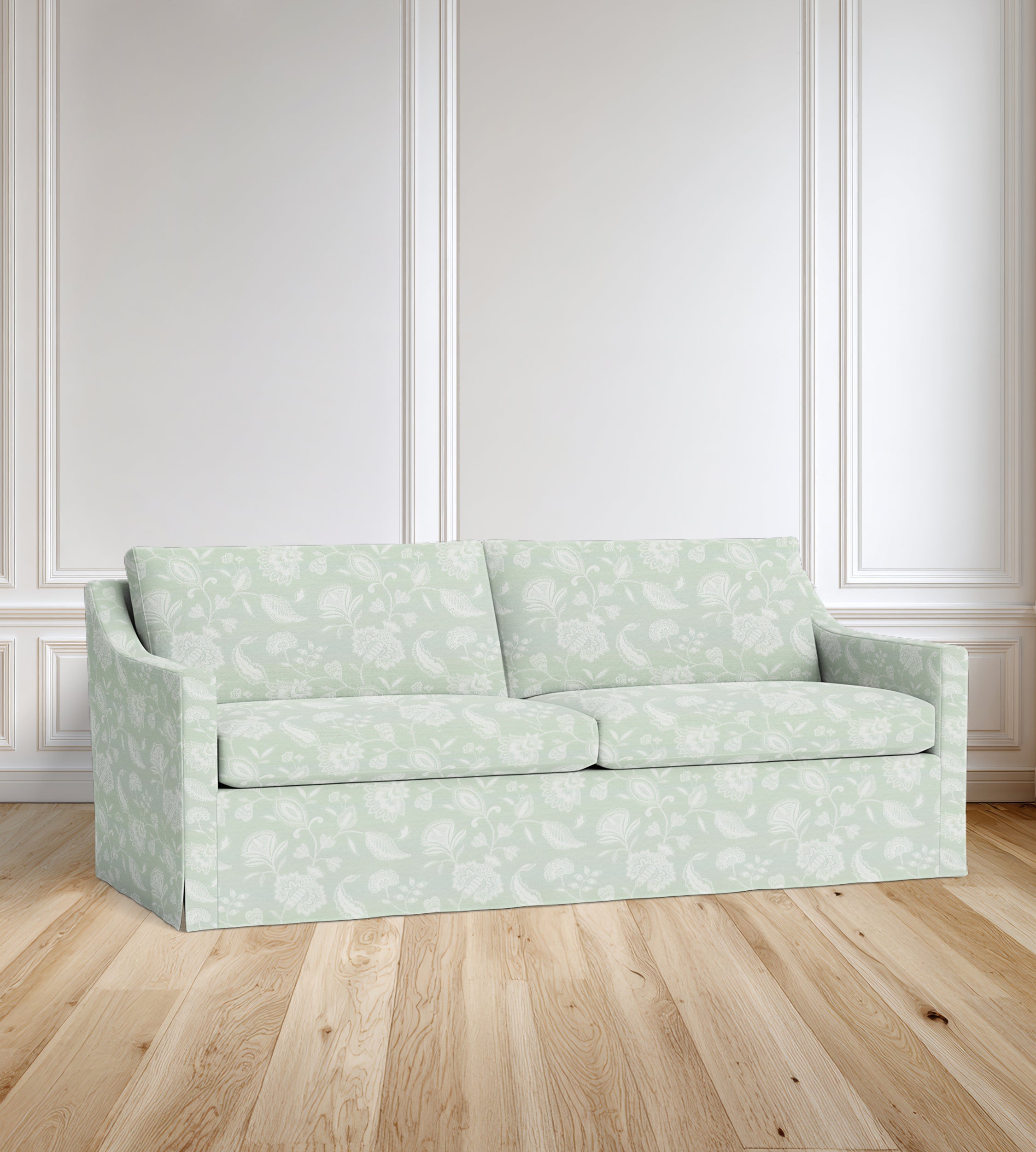 90” Ravello Floral Sofa With Skirt