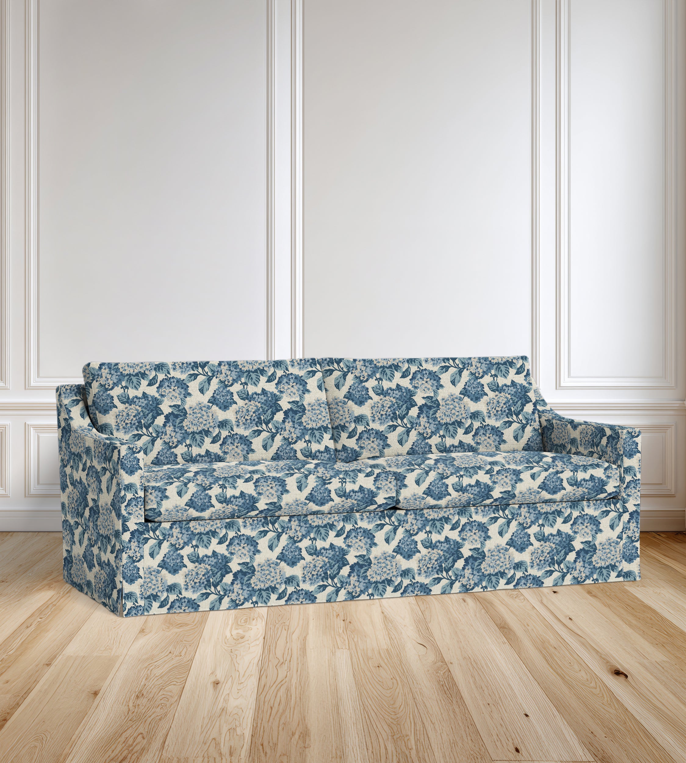 90” Ravello Floral Sofa With Skirt
