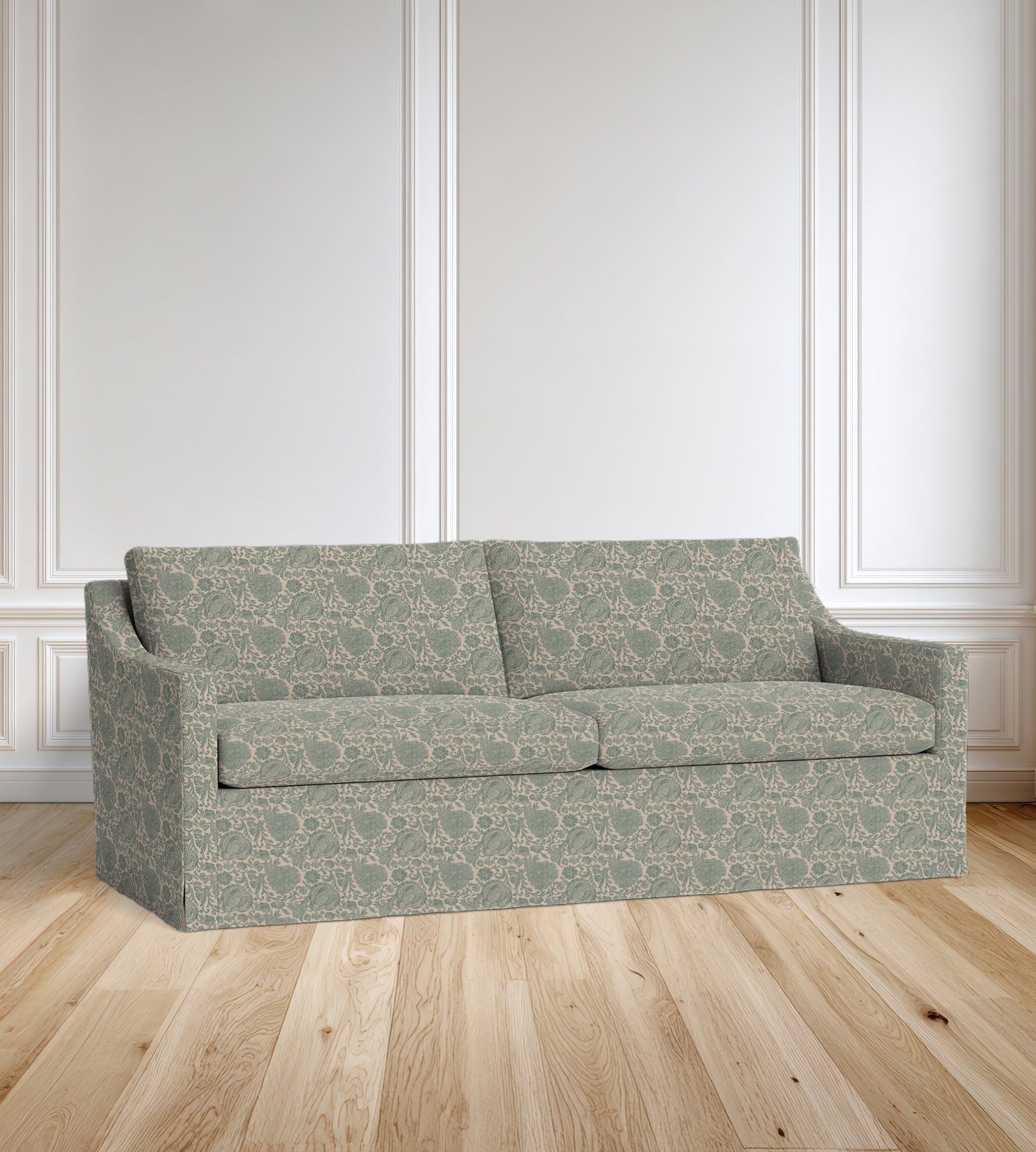 90” Ravello Floral Sofa With Skirt
