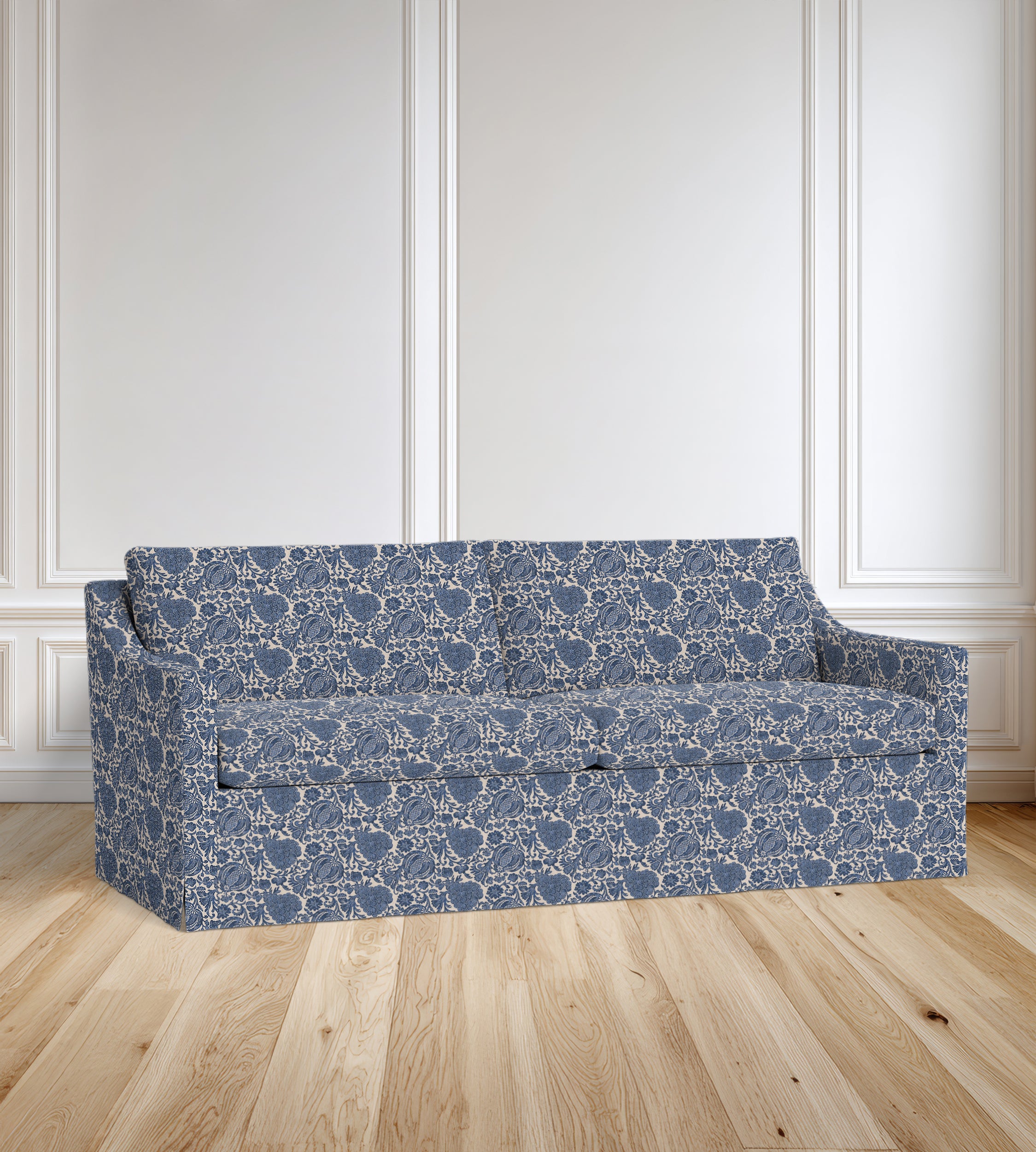 90” Ravello Floral Sofa With Skirt