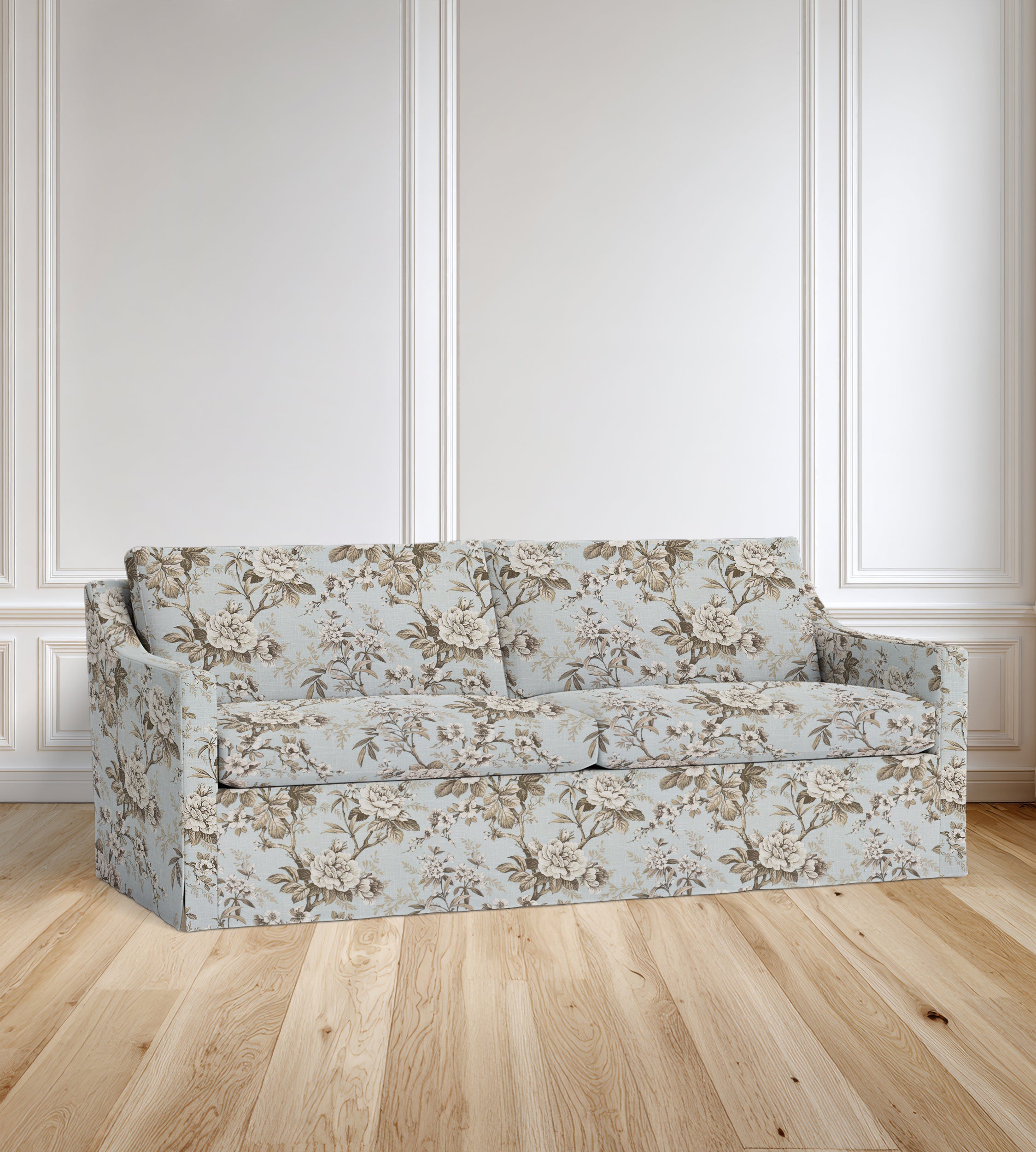 90” Ravello Floral Sofa With Skirt