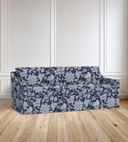 90” Ravello Floral Sofa With Skirt