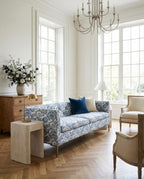 90" Seville Tufted-Back Floral Sofa